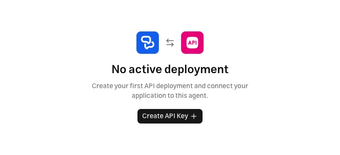 API key creation for the selected Muchat agent
